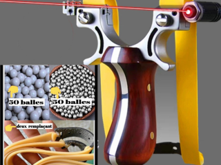 lance-pierre-viseur-laser-acier-inoxydable-double-tete